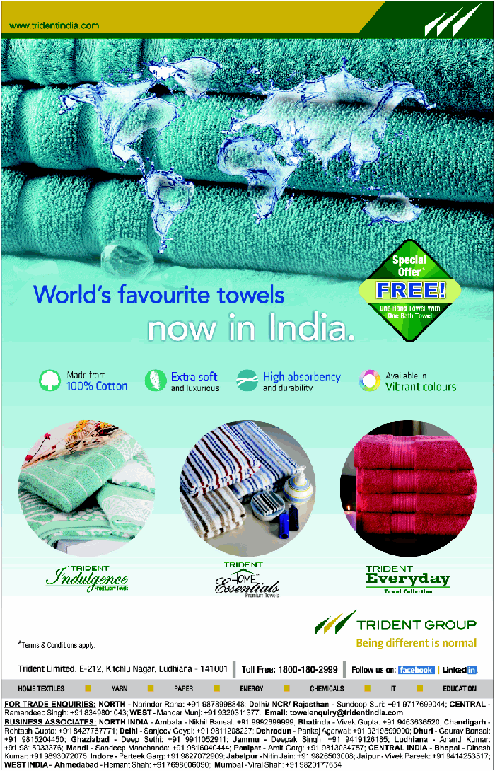 Trident Towels Special Offer / Mumbai, New Delhi SaleRaja