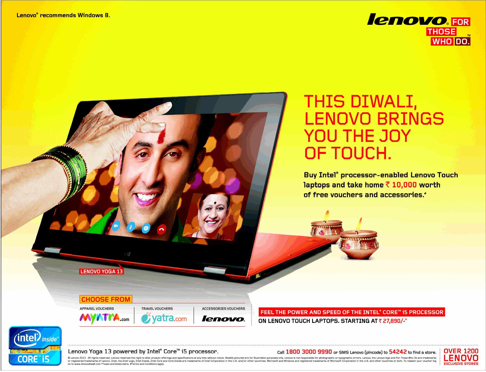 Lenovo Laptop Diwali Offers / Mumbai, New Delhi, Bangalore SaleRaja