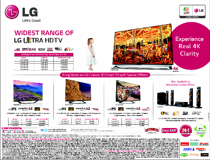 LG Ultra HD TV World Cup Offers / Mumbai, New Delhi, Bangalore SaleRaja