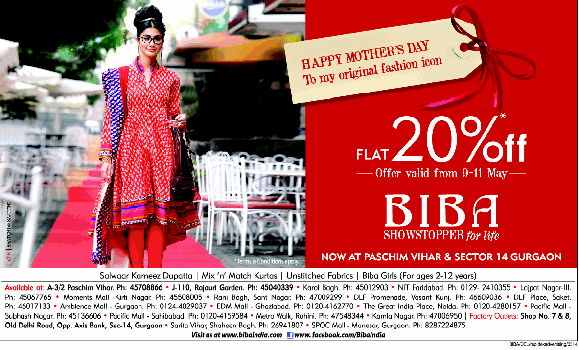 Biba Flat 20 off / New Delhi SaleRaja