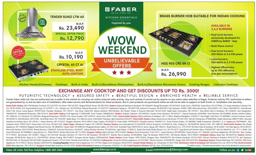 Faber Special Price Offers / Mumbai, New Delhi, Bangalore SaleRaja
