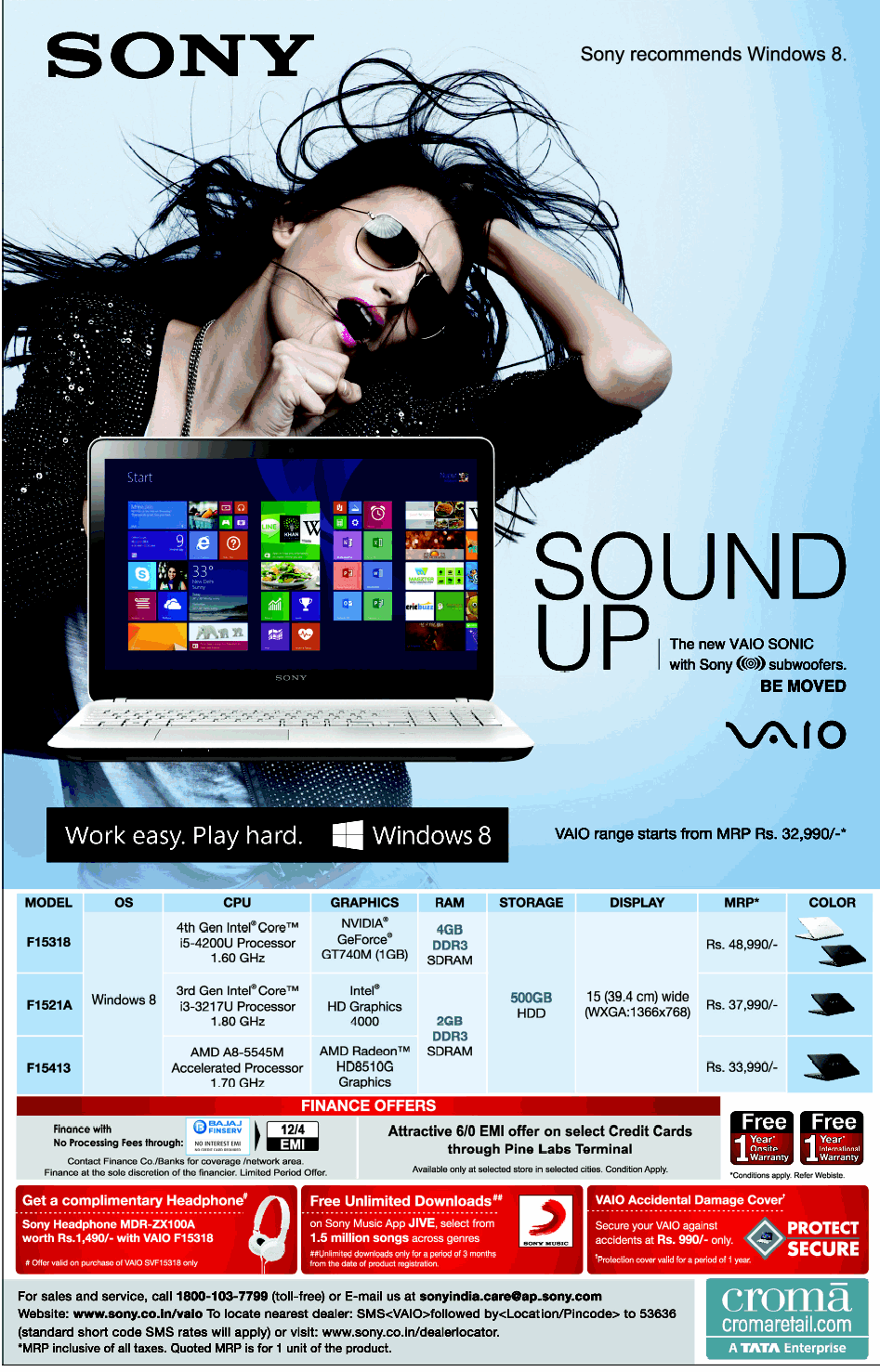 Sony Vaio Special Offers / Mumbai, New Delhi, Bangalore SaleRaja