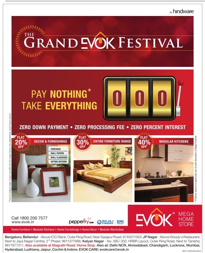 Evok Furniture Knock Out Sale / Mumbai, New Delhi, Bangalore SaleRaja
