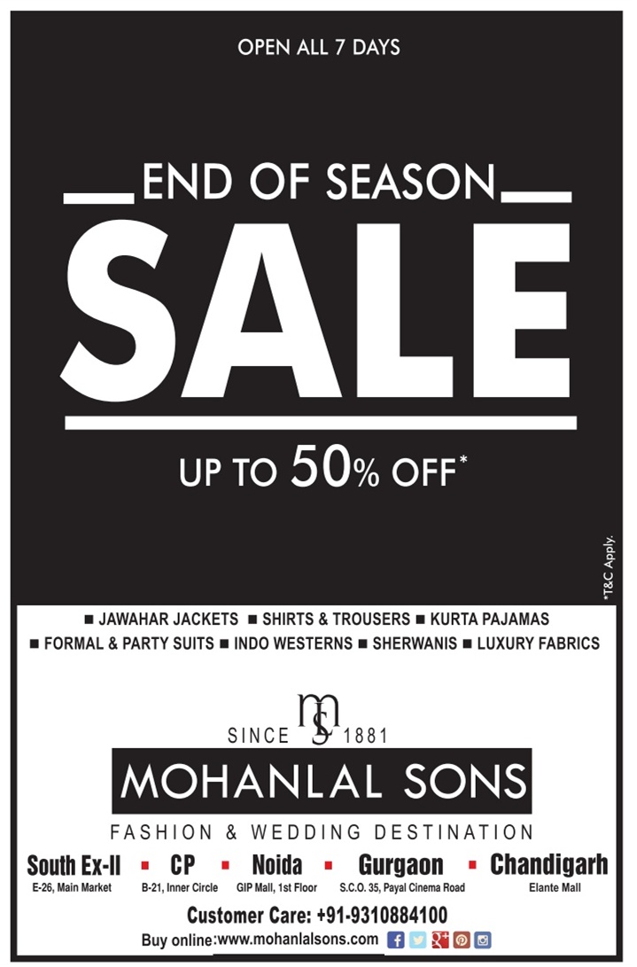 Mohan Lal & Sons Sale /New Delhi SaleRaja