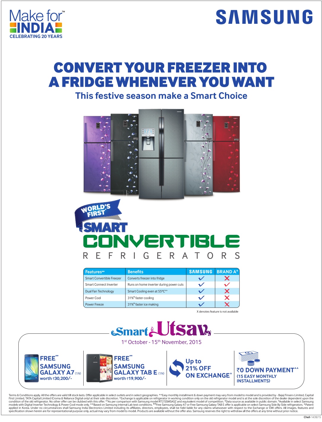 Samsung Refrigerators Exciting Offer / Mumbai, New Delhi,Bangalore