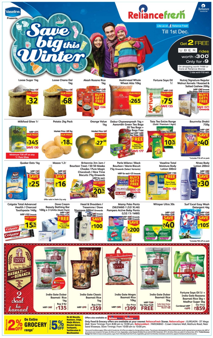 Reliance Fresh/ Reliance Super/Reliance Mart Winter Savings / Mumbai