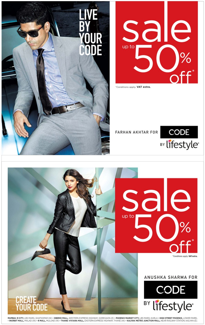 Code by Lifestyle Sale / Mumbai SaleRaja