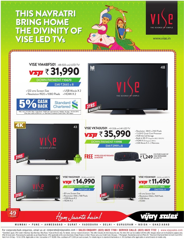 Vijay Sales Offers on TV / Mumbai SaleRaja