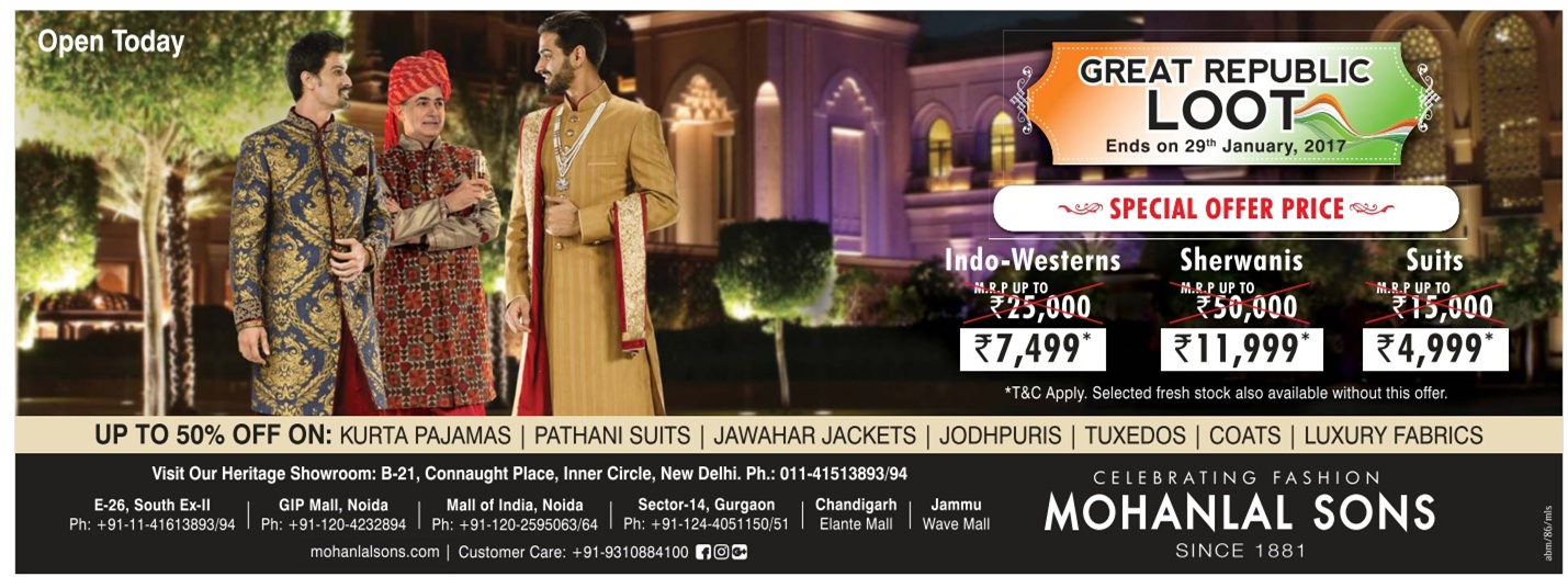 Mohan Lal & Sons Sale /New Delhi SaleRaja