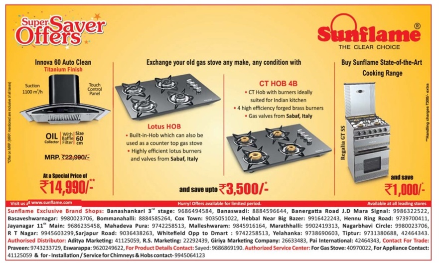 Sunflame Kitchen Appliances Unbelievable Offer / Bangalore SaleRaja