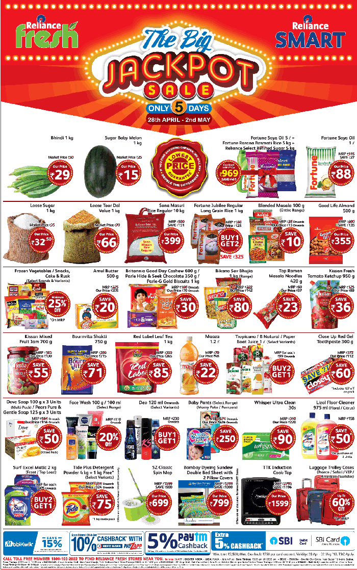 Reliance Fresh/Reliance Super/Reliance Mart Full Paisa Vasool