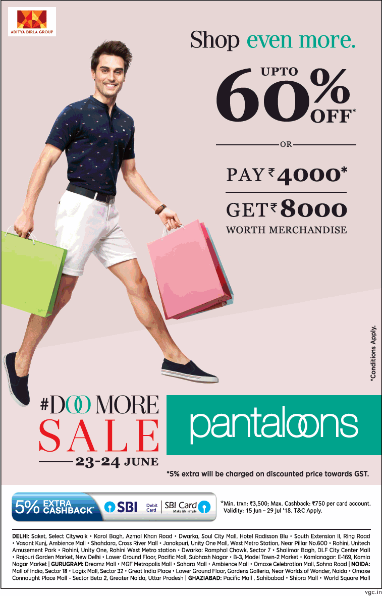 Pantaloons Sale / New Delhi SaleRaja