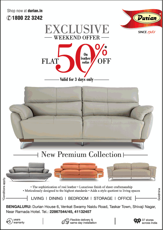 Durian Furniture Sale / Bangalore SaleRaja