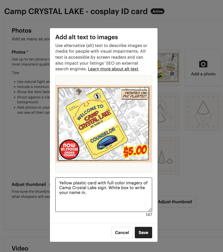 Everything You Wanted To Know About "Alt Text" On Etsy Sale Samurai