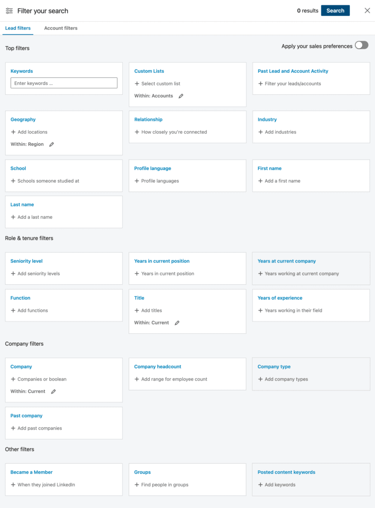 The Ultimate Guide to LinkedIn Sales Navigator Search Filters SalesBread