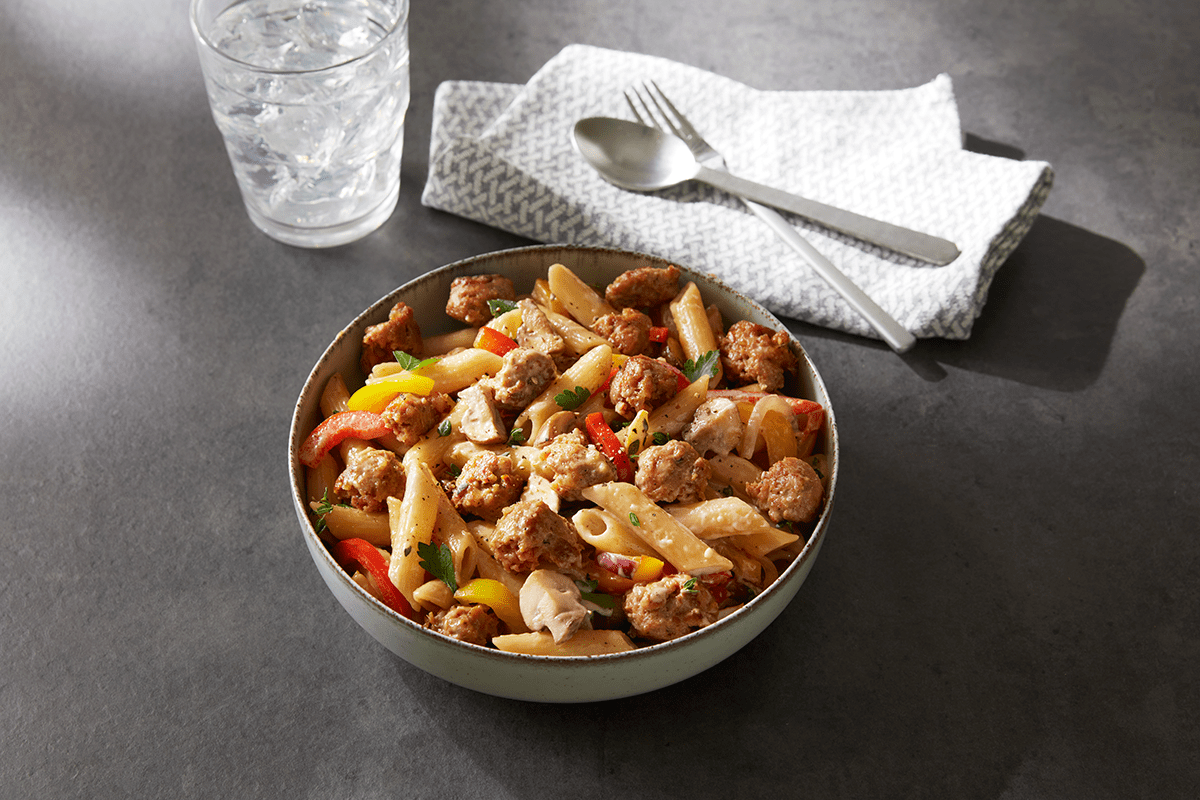Nashville Hot Sausage Pasta Prairie Fresh