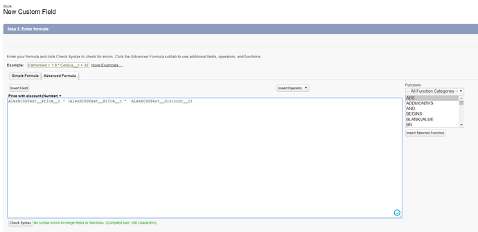 Знакомство с Formula fields Formula Salesforce Community Forum
