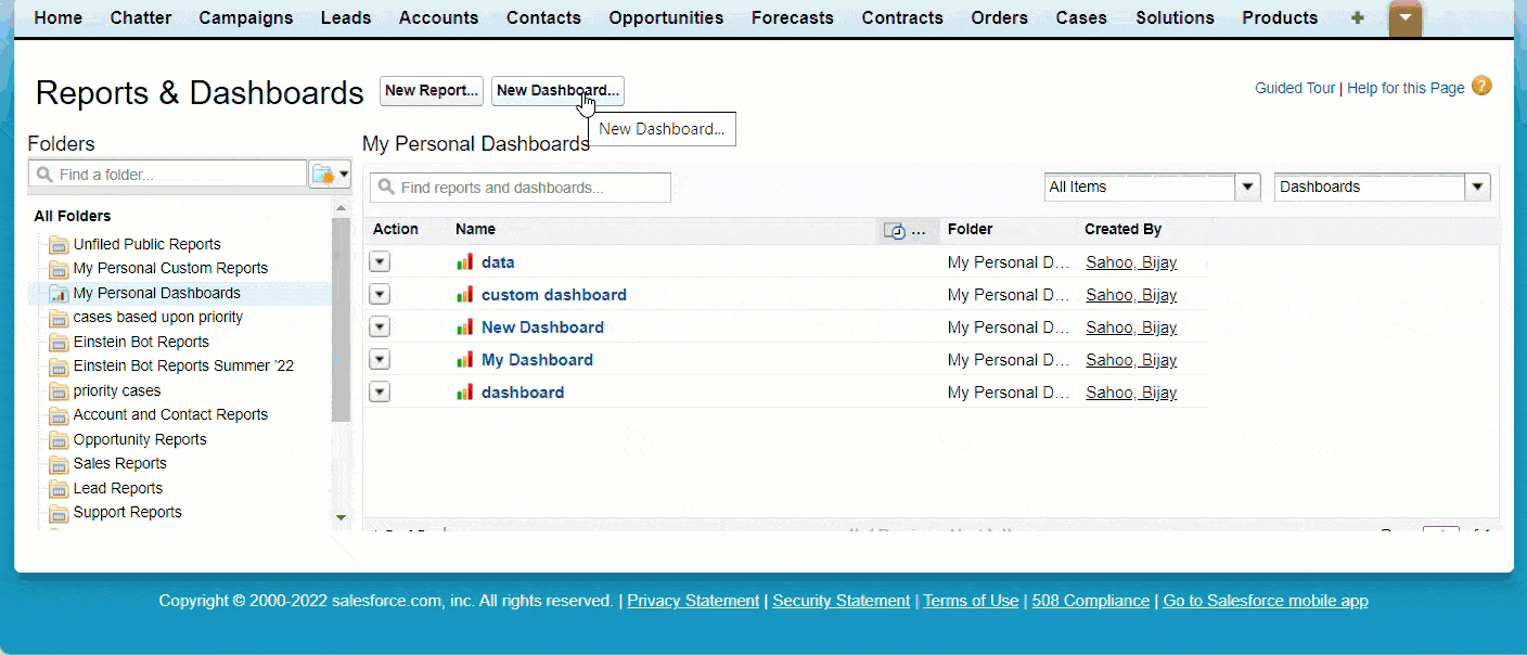 How to Create a Dashboard in Salesforce SalesForce FAQs