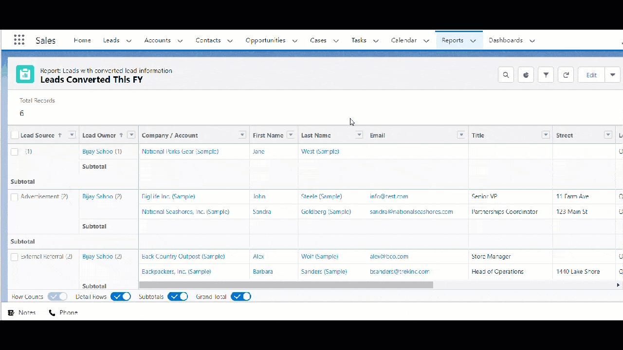 How to create report in salesforce tutorial] SalesForce FAQs