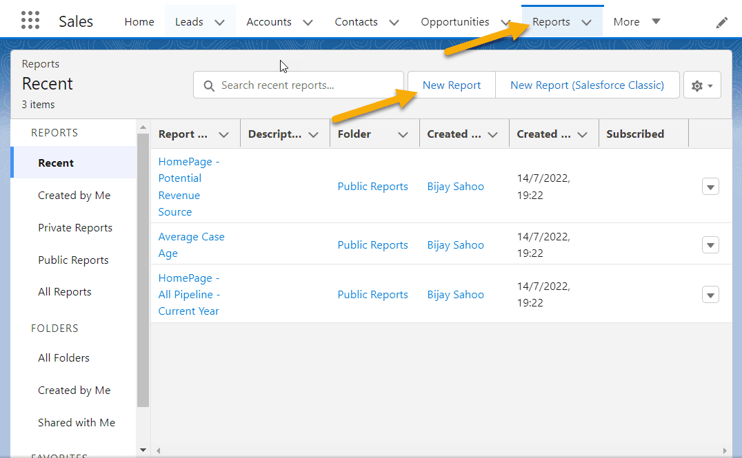 How to create report in salesforce tutorial] SalesForce FAQs