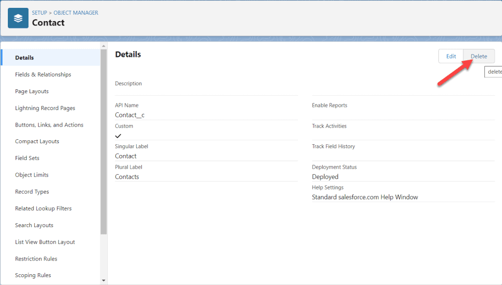 How to delete custom objects in salesforce SalesForce FAQs