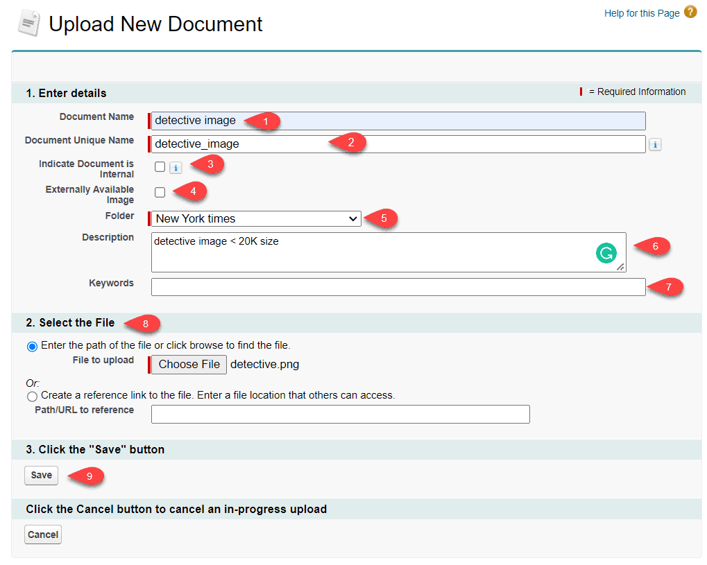 How to Create Document in Salesforce SalesForce FAQs