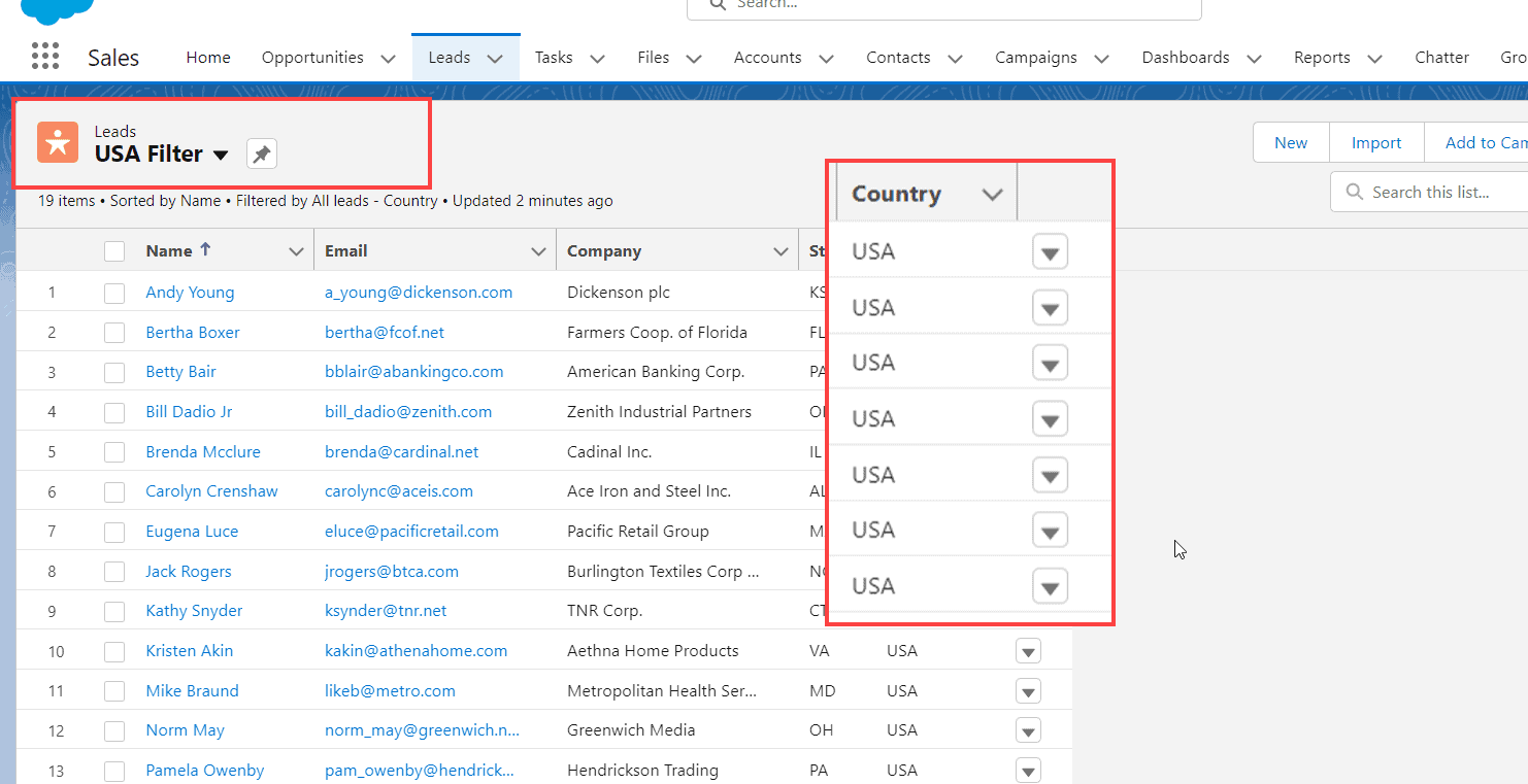 Salesforce List View SalesForce FAQs