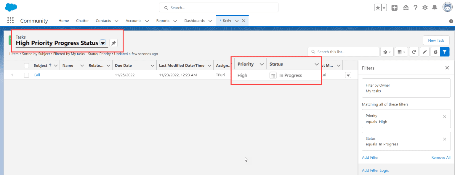 Create Task List View Salesforce Lightning SalesForce FAQs