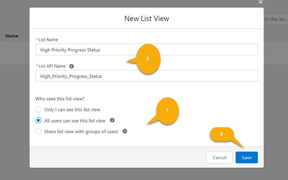 Create Task List View Salesforce Lightning SalesForce FAQs