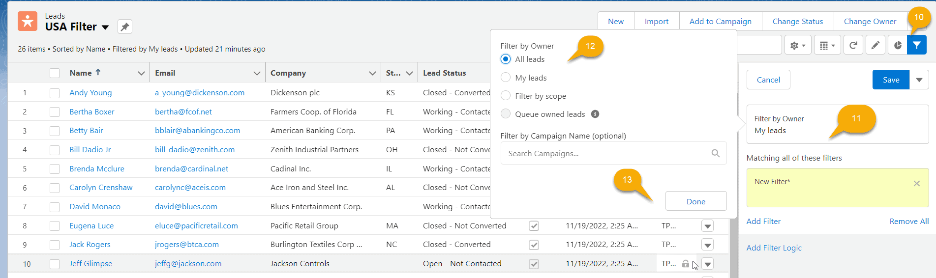 Salesforce List View SalesForce FAQs