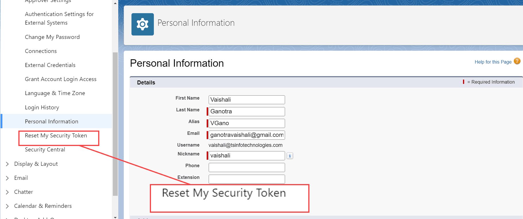 How to Get Security Token in Salesforce SalesForce FAQs