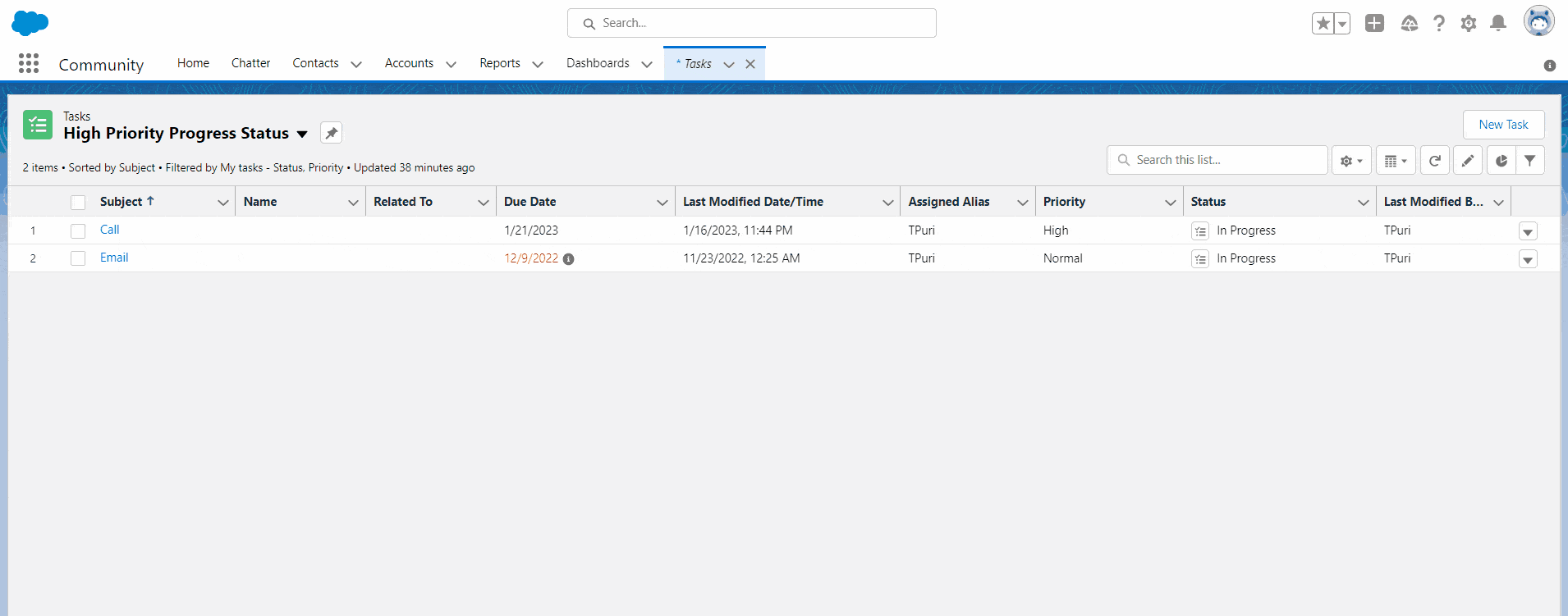 How to create tasks list view in Salesforce Lightning SalesForce FAQs