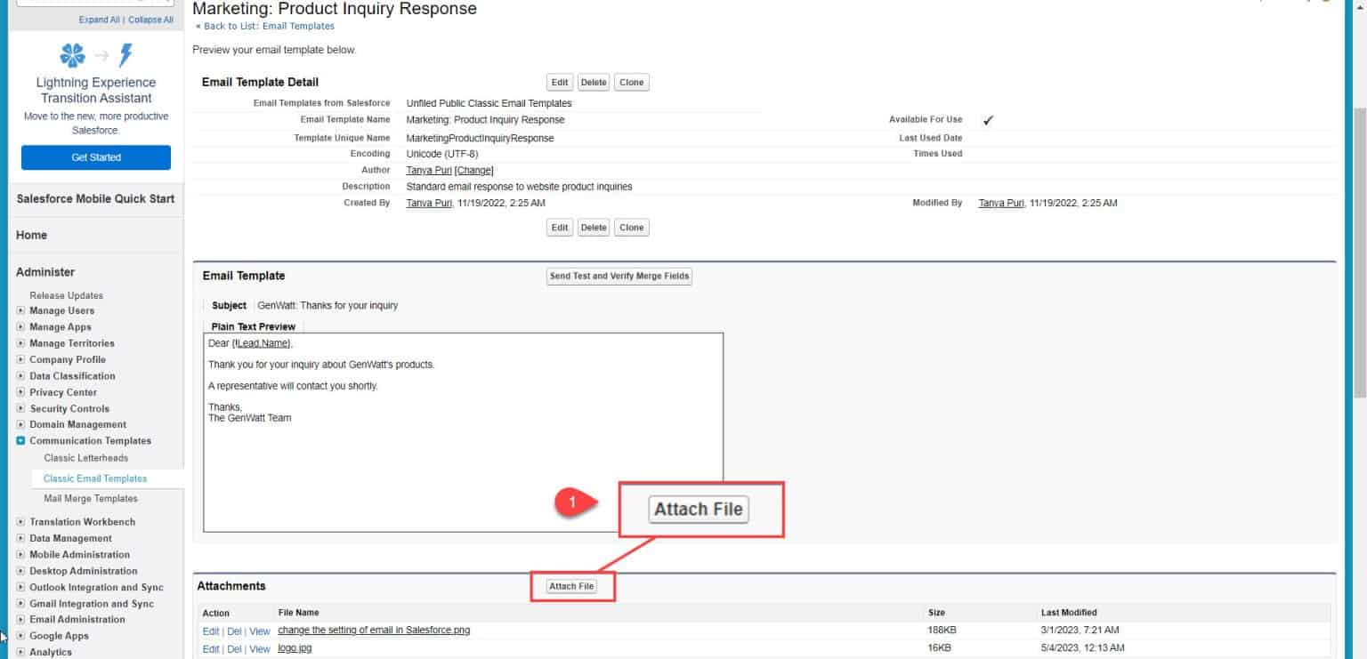 Add Image to Classic Email Template in Salesforce Classic SalesForce FAQs