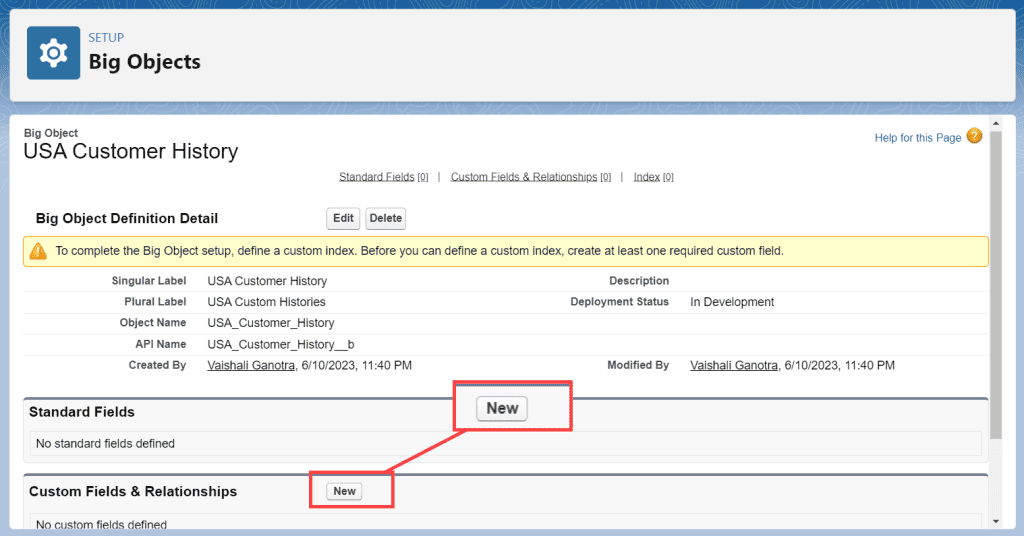 Salesforce Big Object SalesForce FAQs