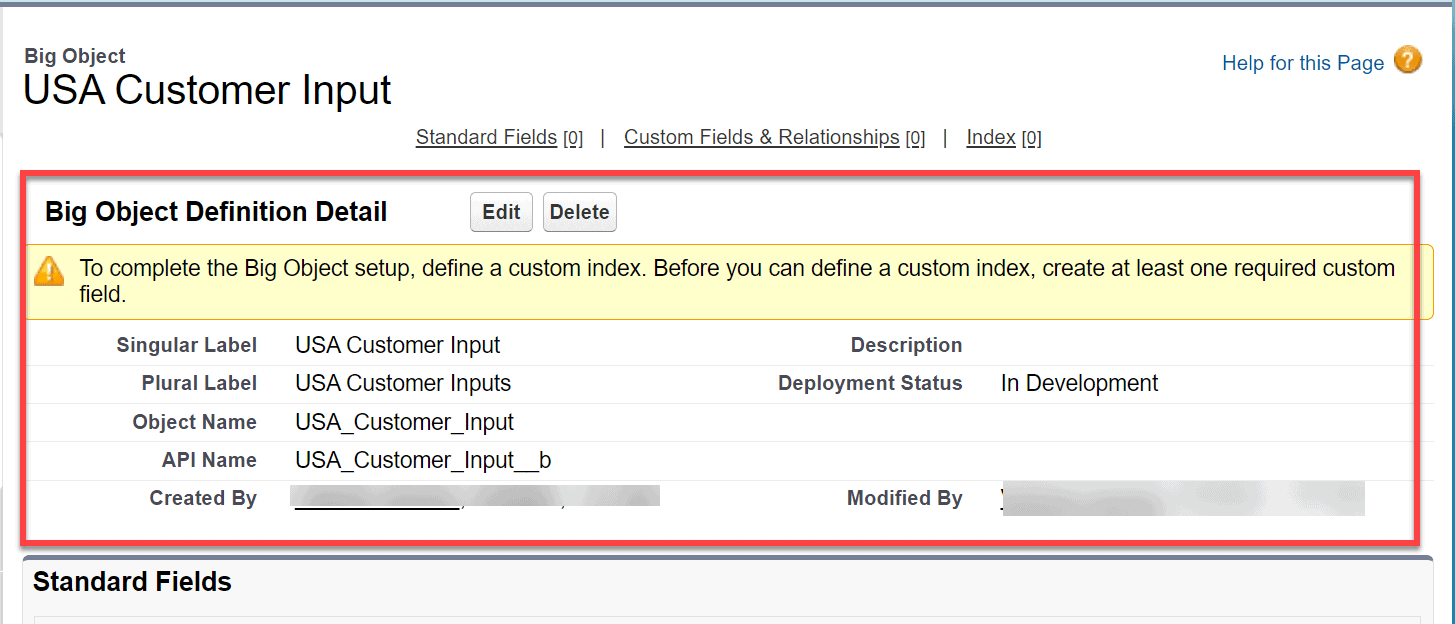 How to Create Custom Big Objects in Salesforce SalesForce FAQs
