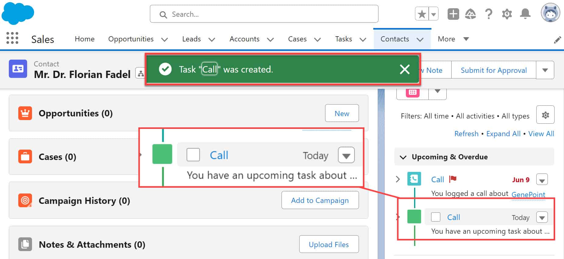 How to Create a FollowUp Task of Log A Call in Salesforce SalesForce