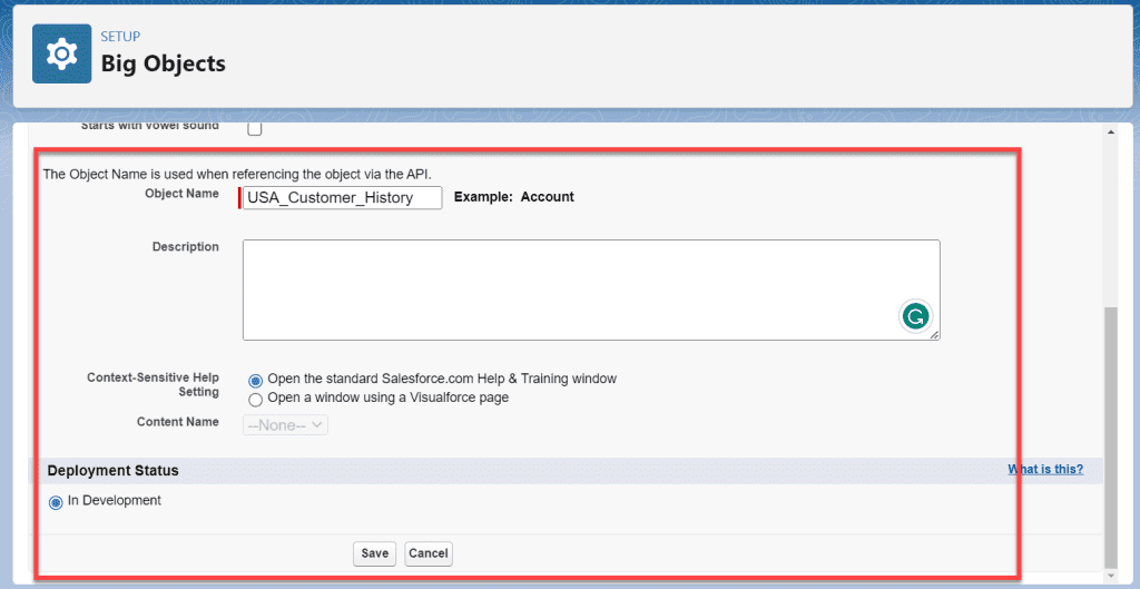 Salesforce Big Object SalesForce FAQs