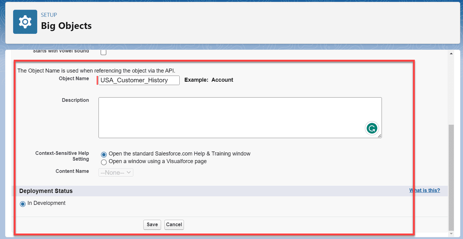 Salesforce Big Object SalesForce FAQs