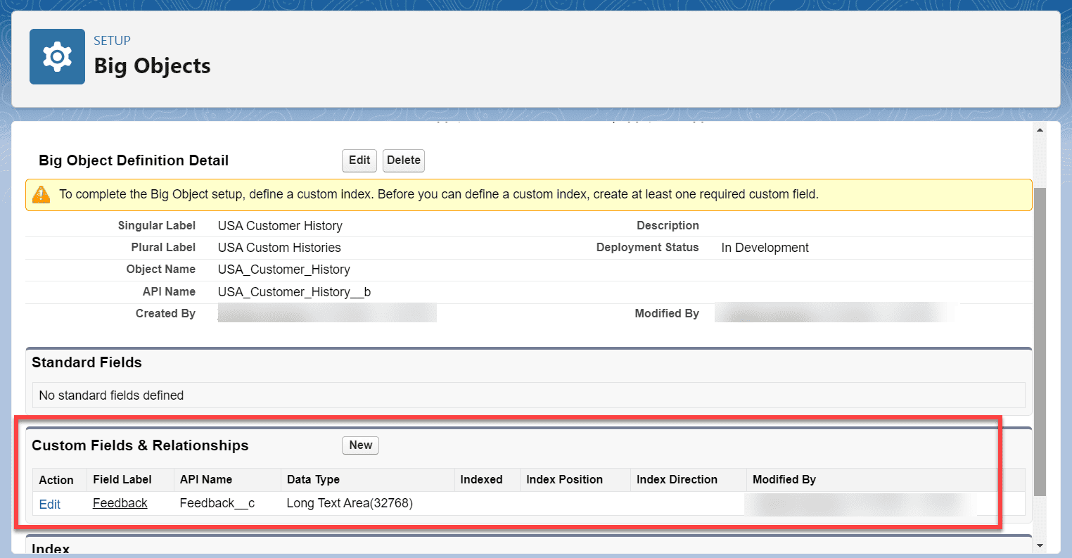 Salesforce Big Object SalesForce FAQs