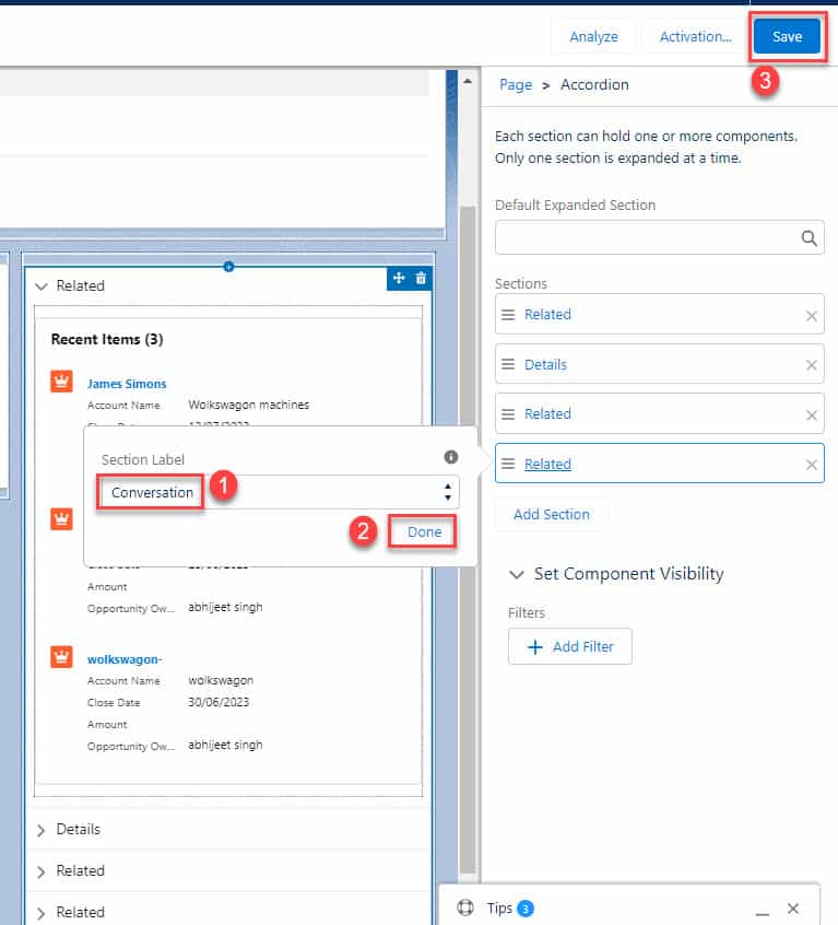 How to Add Tabs on Lightning Record Pages in Salesforce SalesForce FAQs