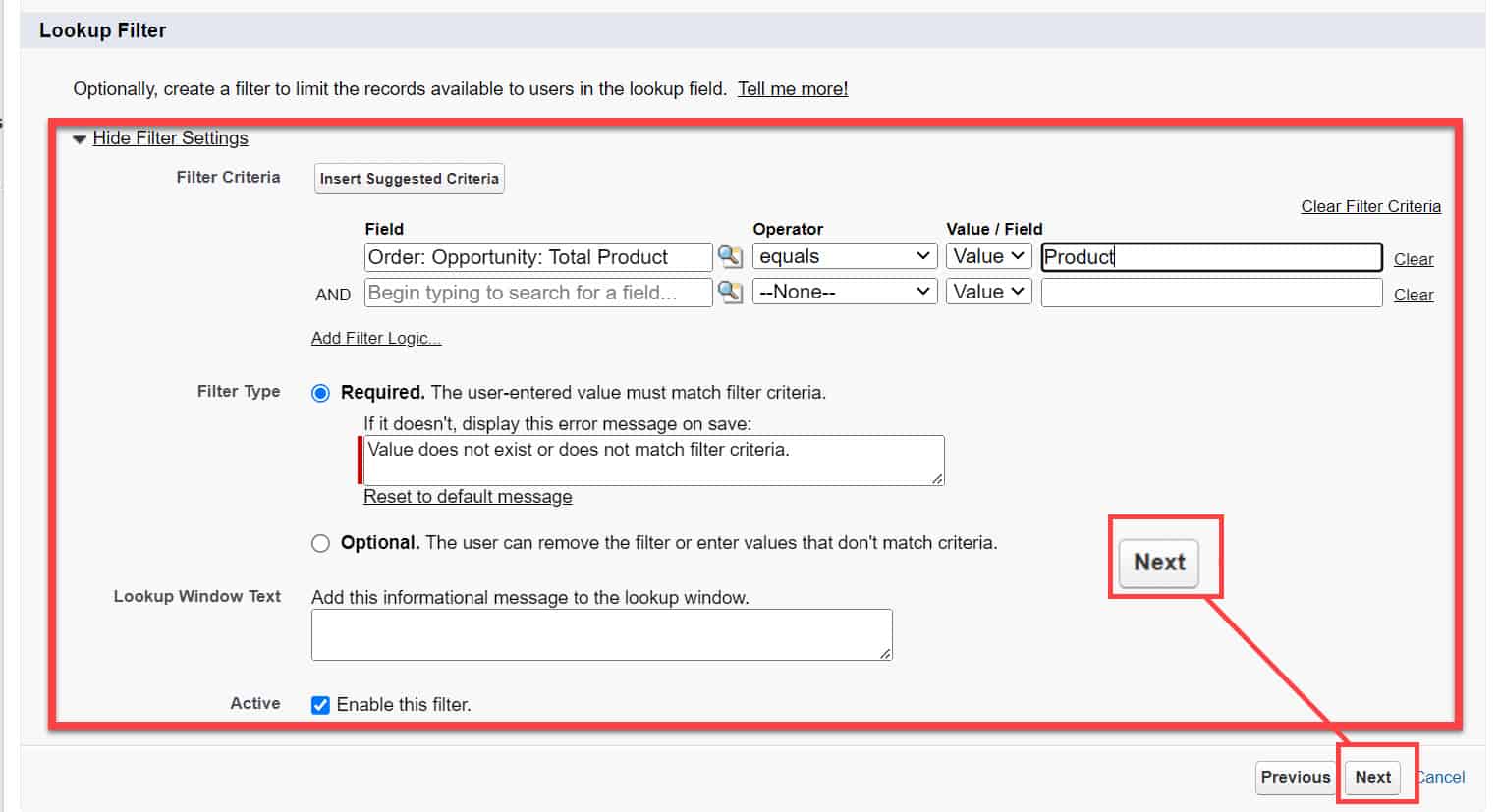 Salesforce Lookup Field with Filter SalesForce FAQs