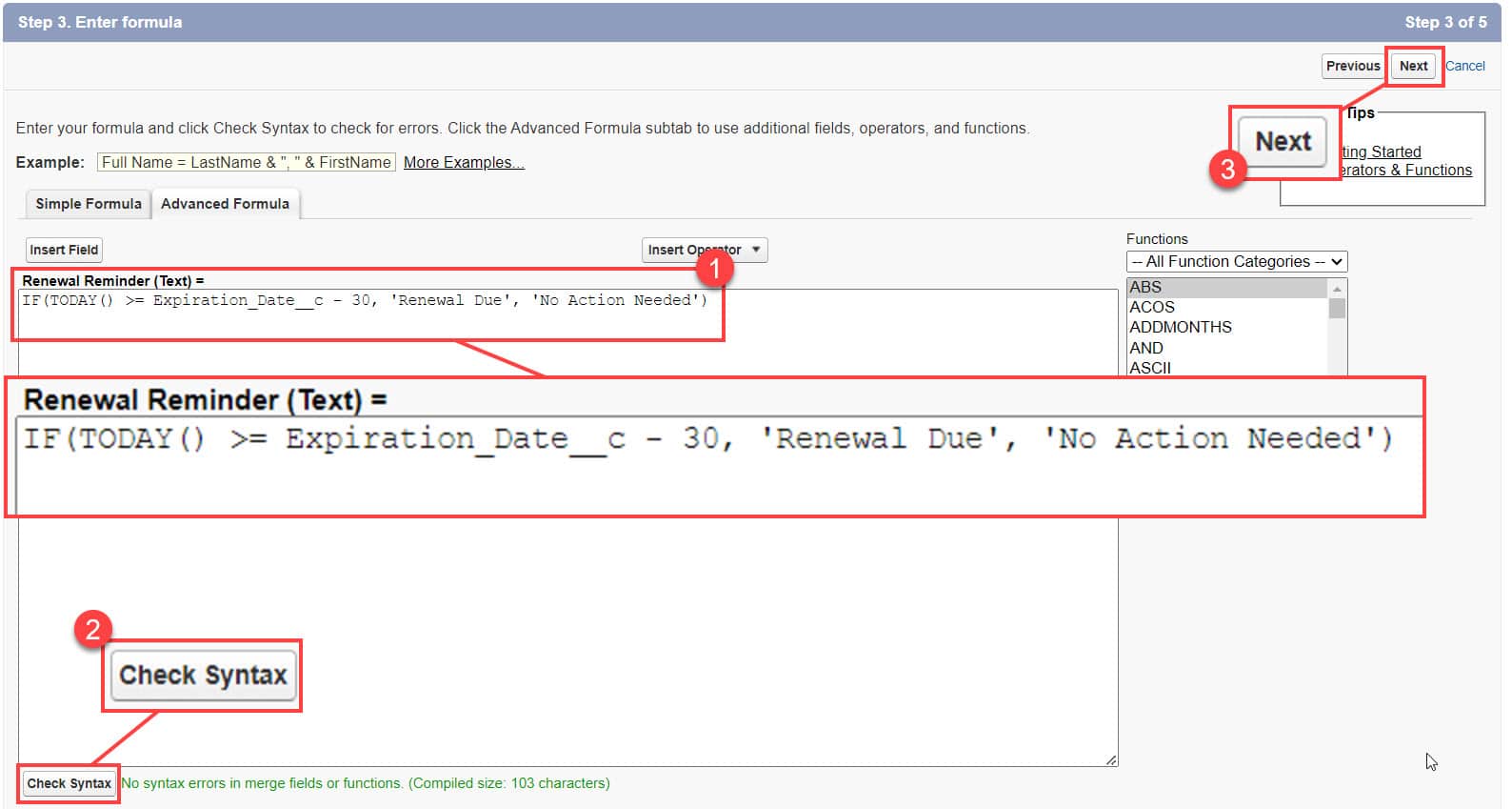 Salesforce IF Function SalesForce FAQs