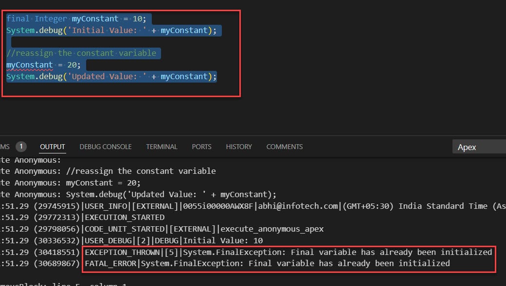 How to Define and Use Constants in Salesforce Apex Classes SalesForce
