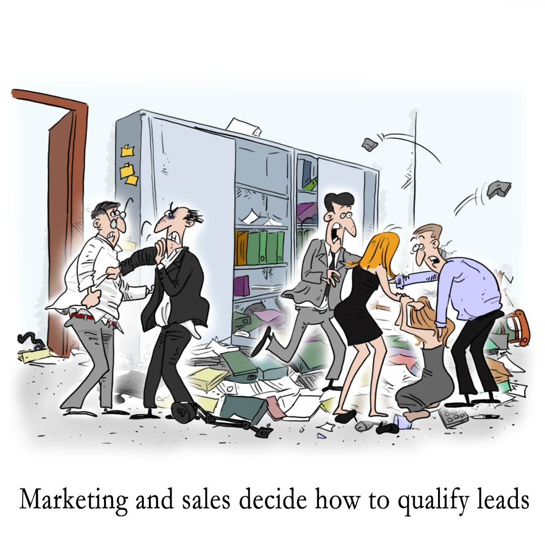 Sales And Marketing Cartoons Sales Higher
