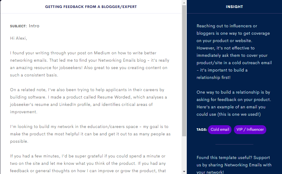 Networking Email Templates Sales Toys