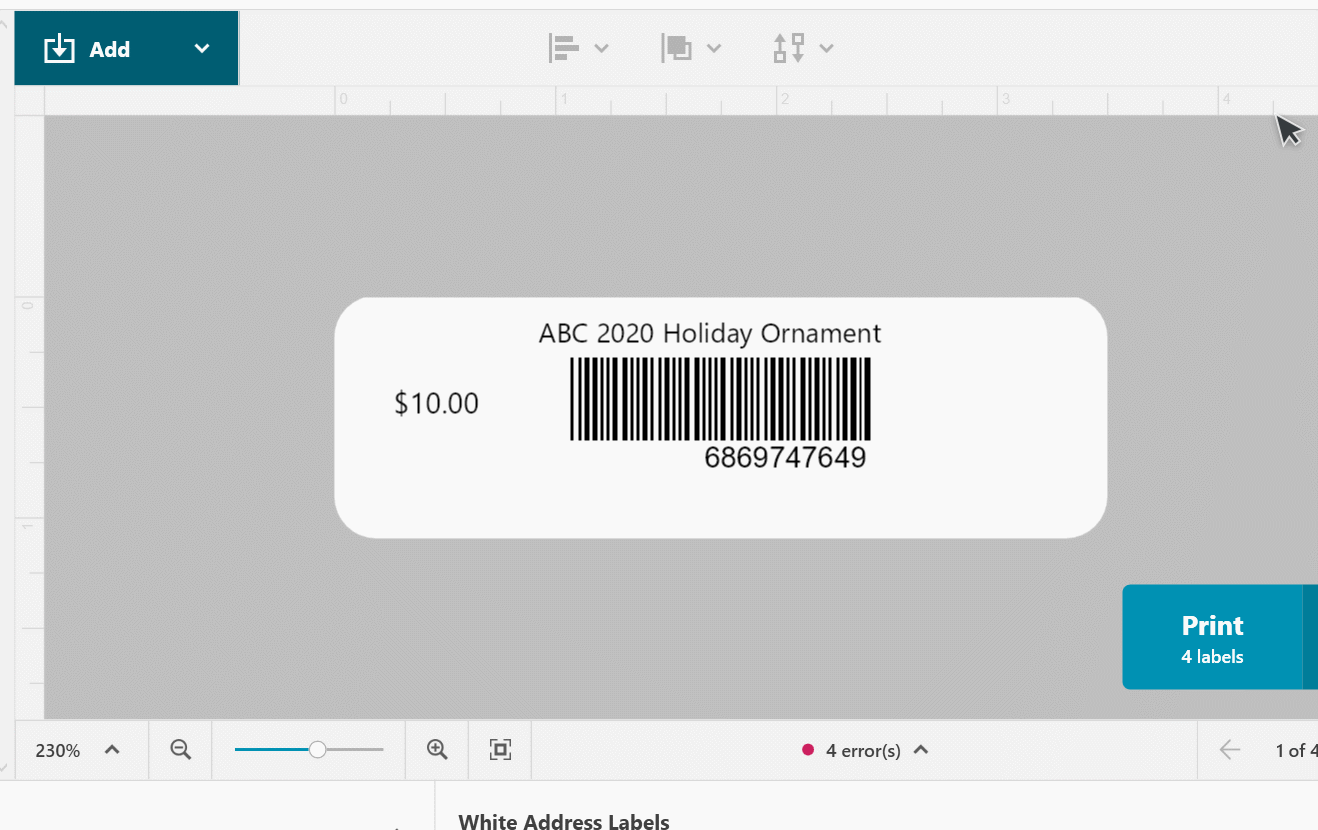 How to Print Bar Code Labels SalesVu