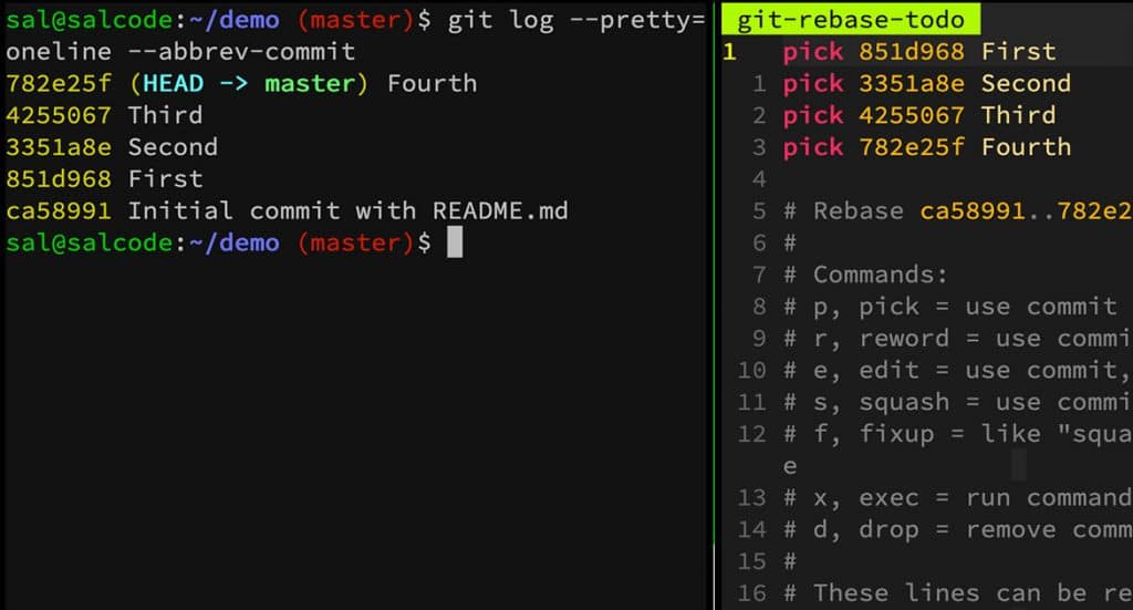 Git Interactive Rebase Order is Wrong Sal Ferrarello