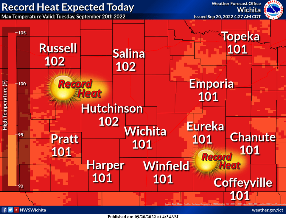 Record Heat Expected Today