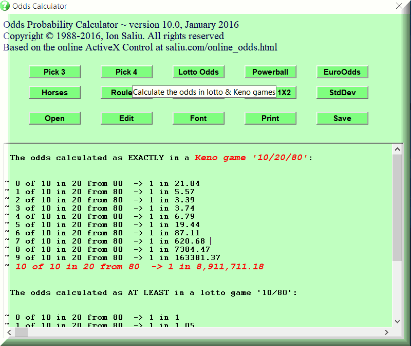 Keno Odds, Probabilities, Software, Strategy, Systems
