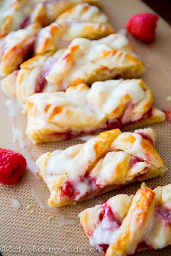 Blueberries 'n Cream Danish Braid Sallys Baking Addiction